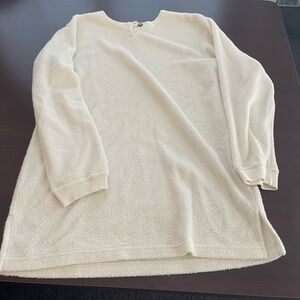 Eddie Bauer Women’s Ivory Fleece Tunic - Medium